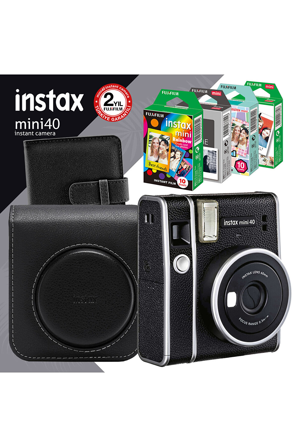 Instax Mini 40 Fotoğraf Makinesi ve Mega Seti