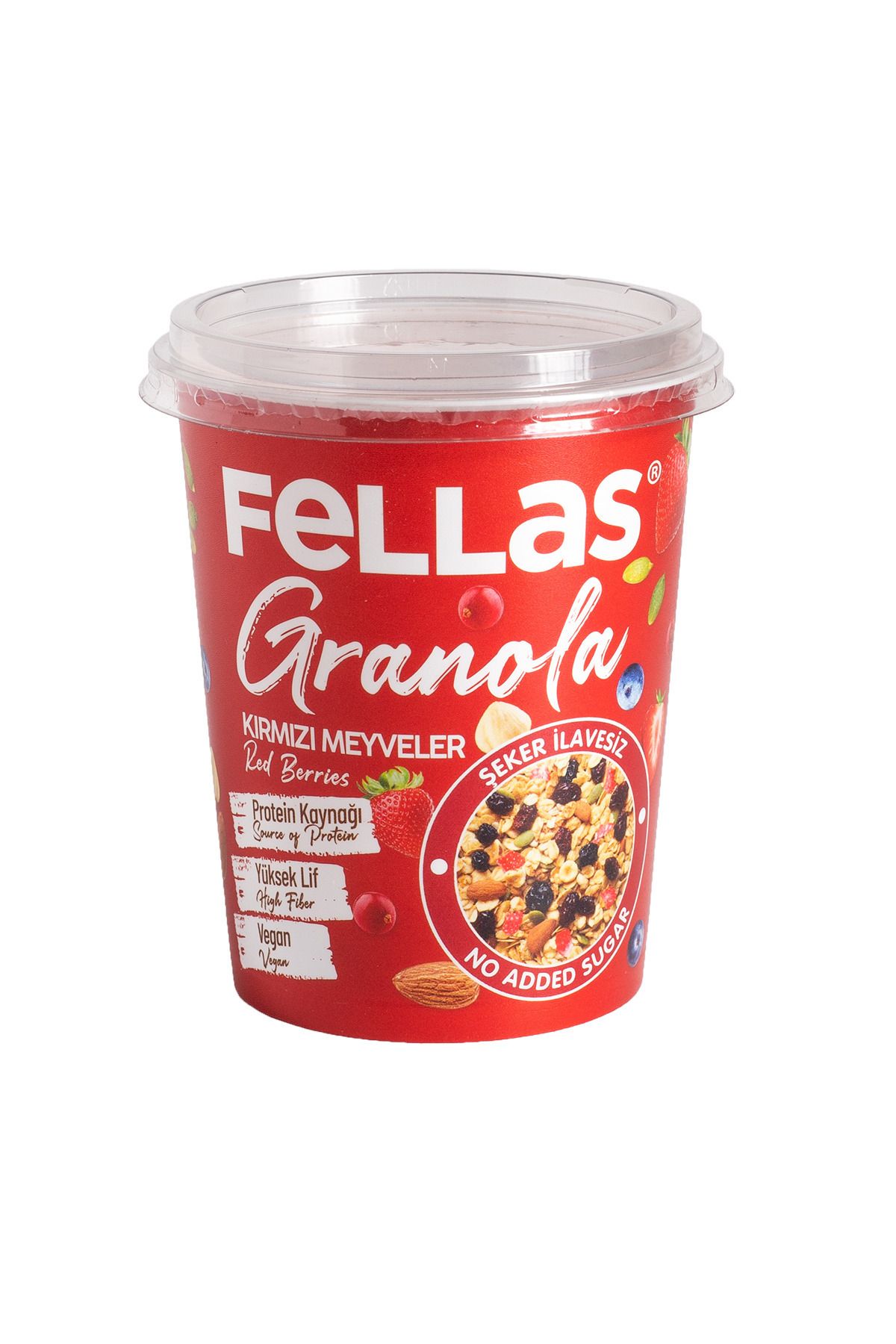Fellas Bardak Granola - Kırmızı Meyveler 50g