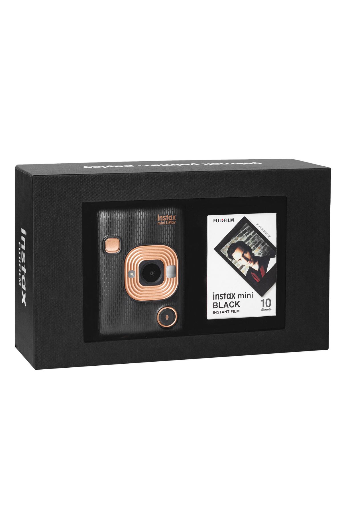 Fujifilm Instax Mini Liplay Elegant Black Fotoğraf Makinesi Siyah Special Box