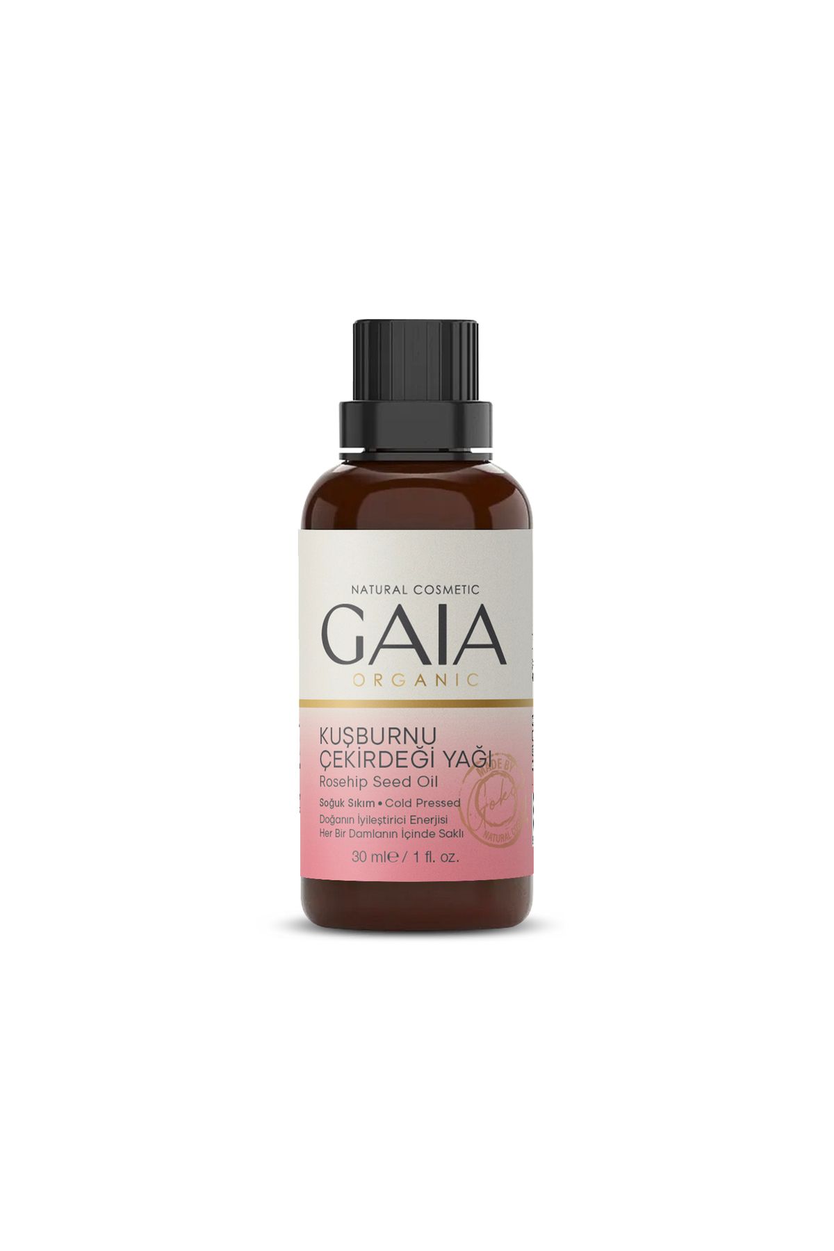 Gaia Organic Soğuk Sıkım Kuşburnu Yağı 30 ml (CAM DAMLALIKLI)