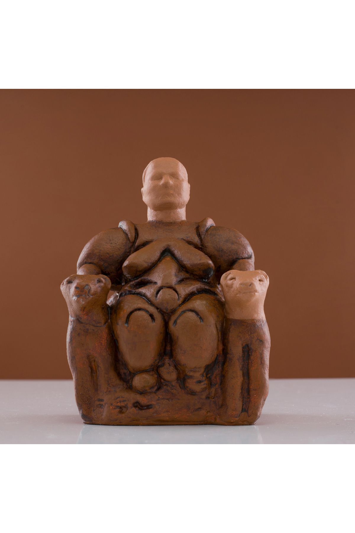 ArkeoArt Design Çatalhöyük Kibele Heykeli - Bereket ve Doğurganlık Tanrıçası Figür, 20 cm