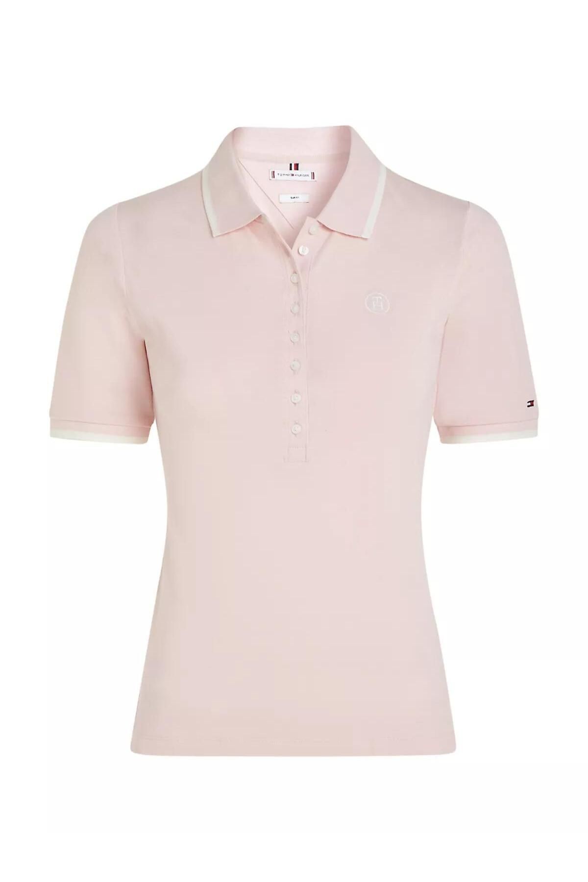 Tommy Hilfiger SLIM SMD TIPPING LYOCELL POLO SS