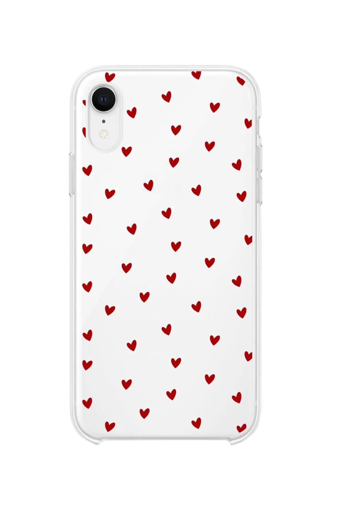butikcase Iphone Xr Minik Kalpler Slience Şeffaf Telefon Kılıfı