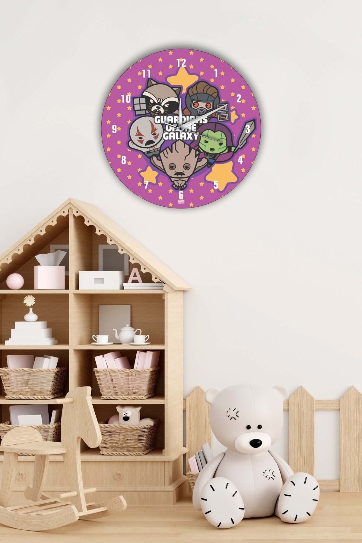 modabilge Dekoratif Çocuk Odası Duvar Saati 30x30cm