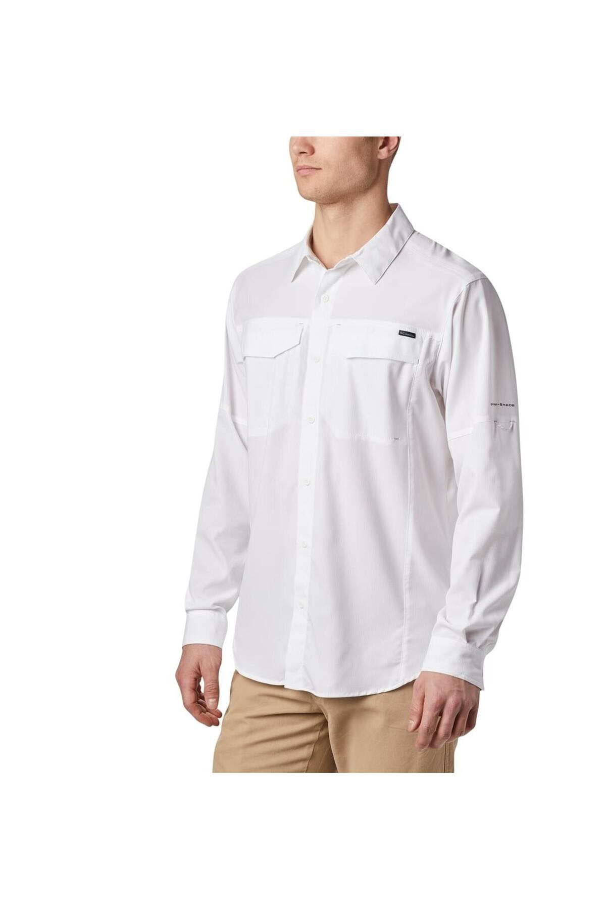 Columbia Am1568 Silver Ridge Lite Long Sleeve Shirt Beyaz