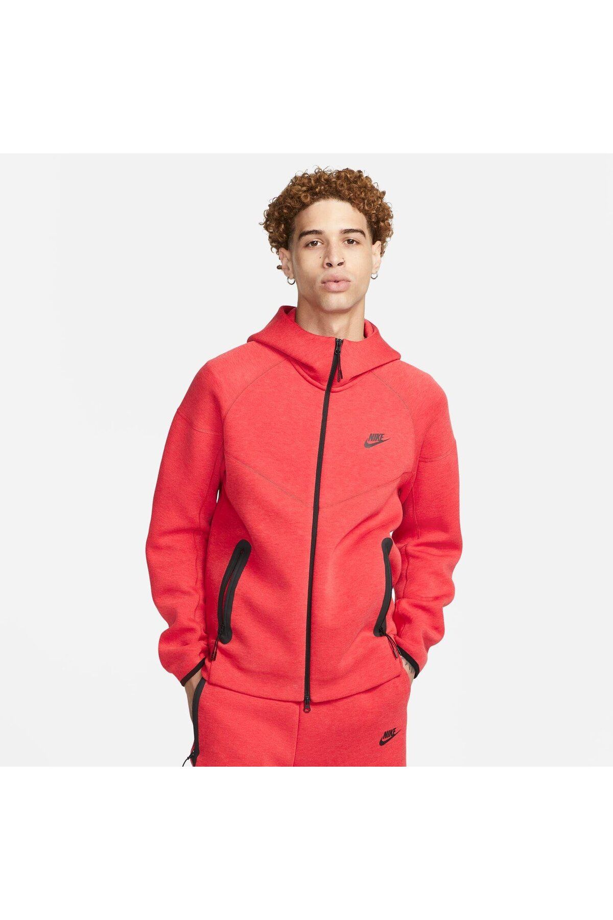 Nike Sportswear Tech Fleece Windrunner Tam Boy Fermuarlı Erkek Kapüşonlu Üst ( YENİ SEZON )