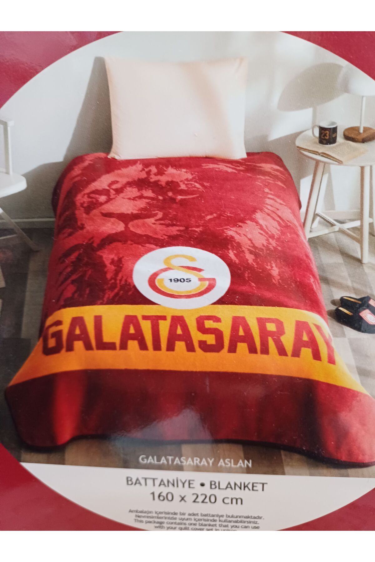 Taç Lisanslı Galatasaray Tek Kişilik Battaniye