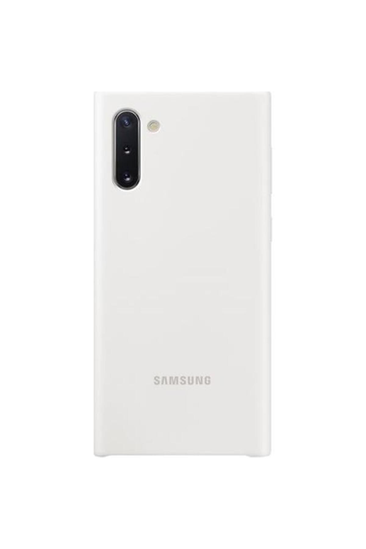 Samsung Galaxy Note 10 Silikon Kılıf Beyaz Ef-pn970twegww