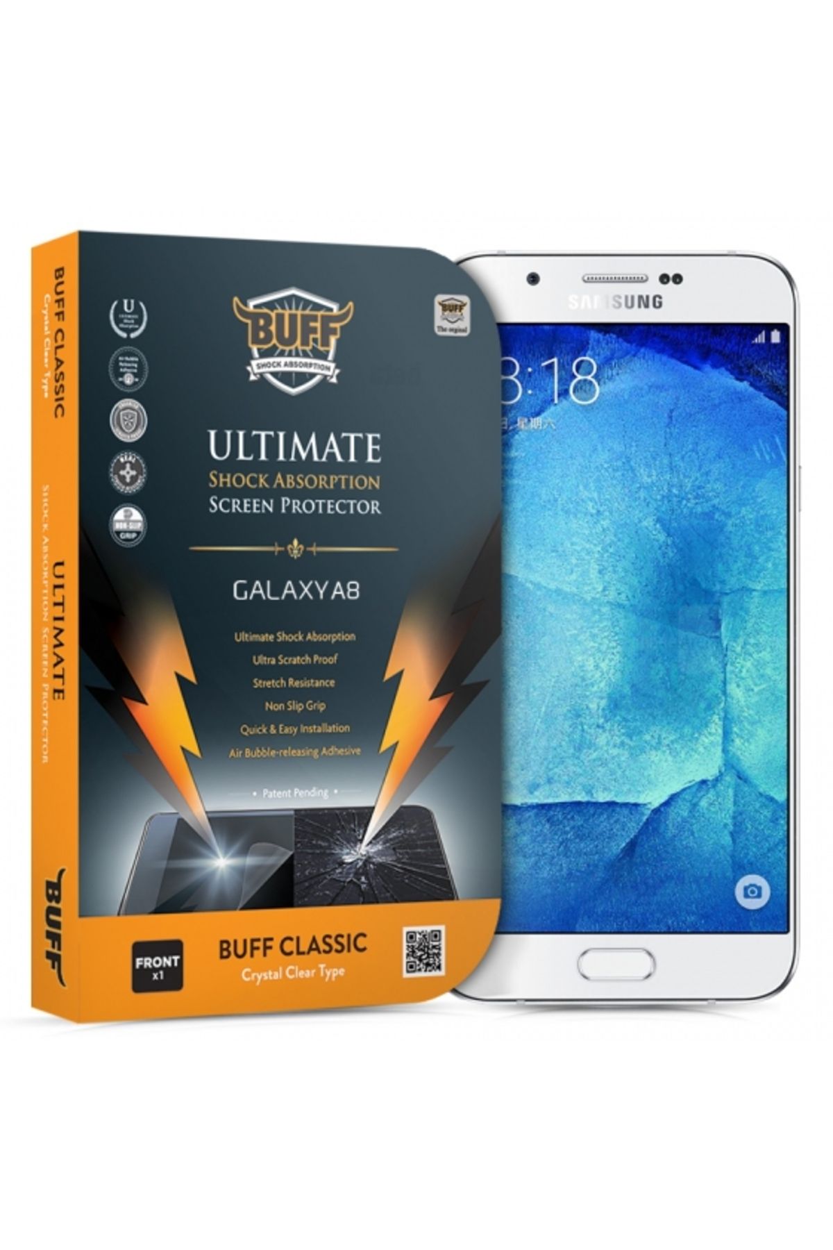 Buff Galaxy A8 Uyumlu  Ekran Koruyucu