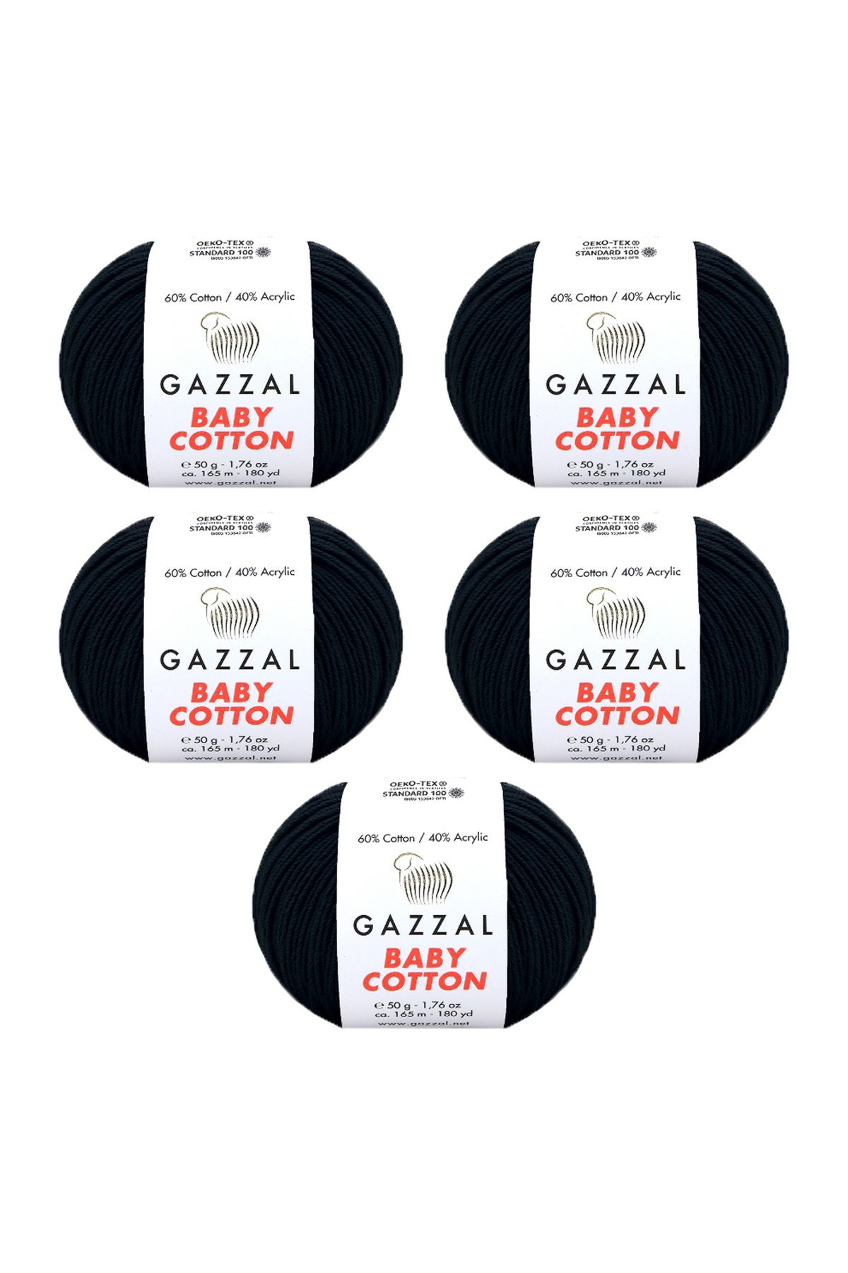 Gazzal Baby Cotton 5'li? Paket - 5x50 Gr.