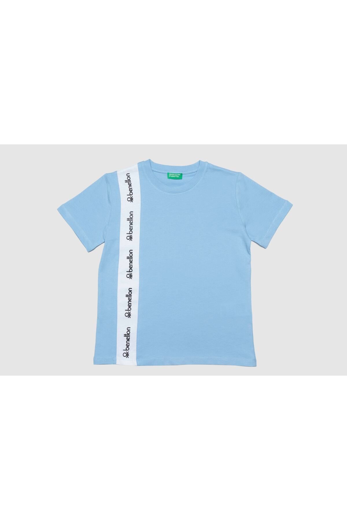 Benetton Erkek Çocuk Tshirt Bnt-b20529 Mavi