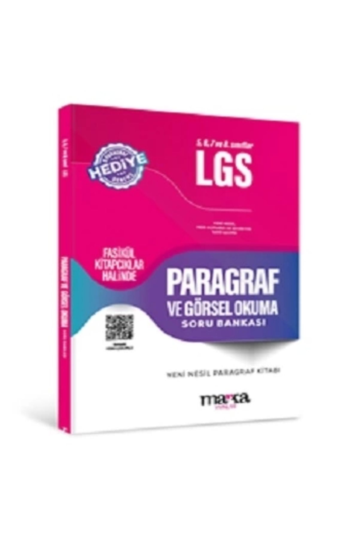 Marka Yayınları 2024 5, 6, 7 ve 8. sınıflar için LGS Paragraf ve Görsel Okuma Soru Bankası (Ciltli)