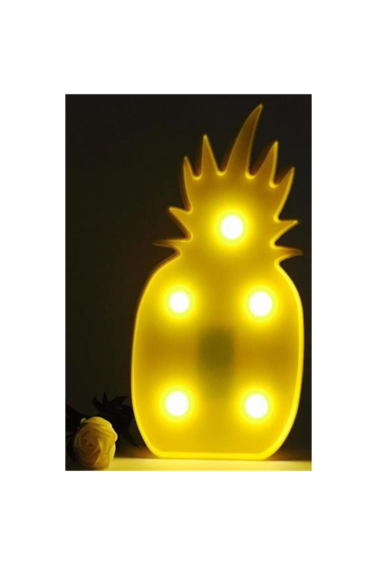 Tenda Buffer® Ananas Şeklinde Ledli Dekoratif Eğlenceli Çocuk Gece Lambası