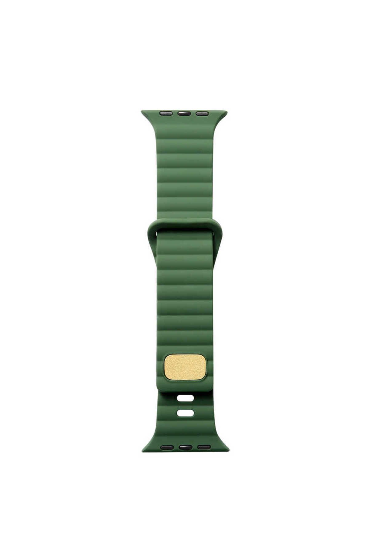 MarmaraMobile Watch 7 45mm Uyumlu KRD-73 Uyumlu Kordon-mrm-Koyu Yeşil