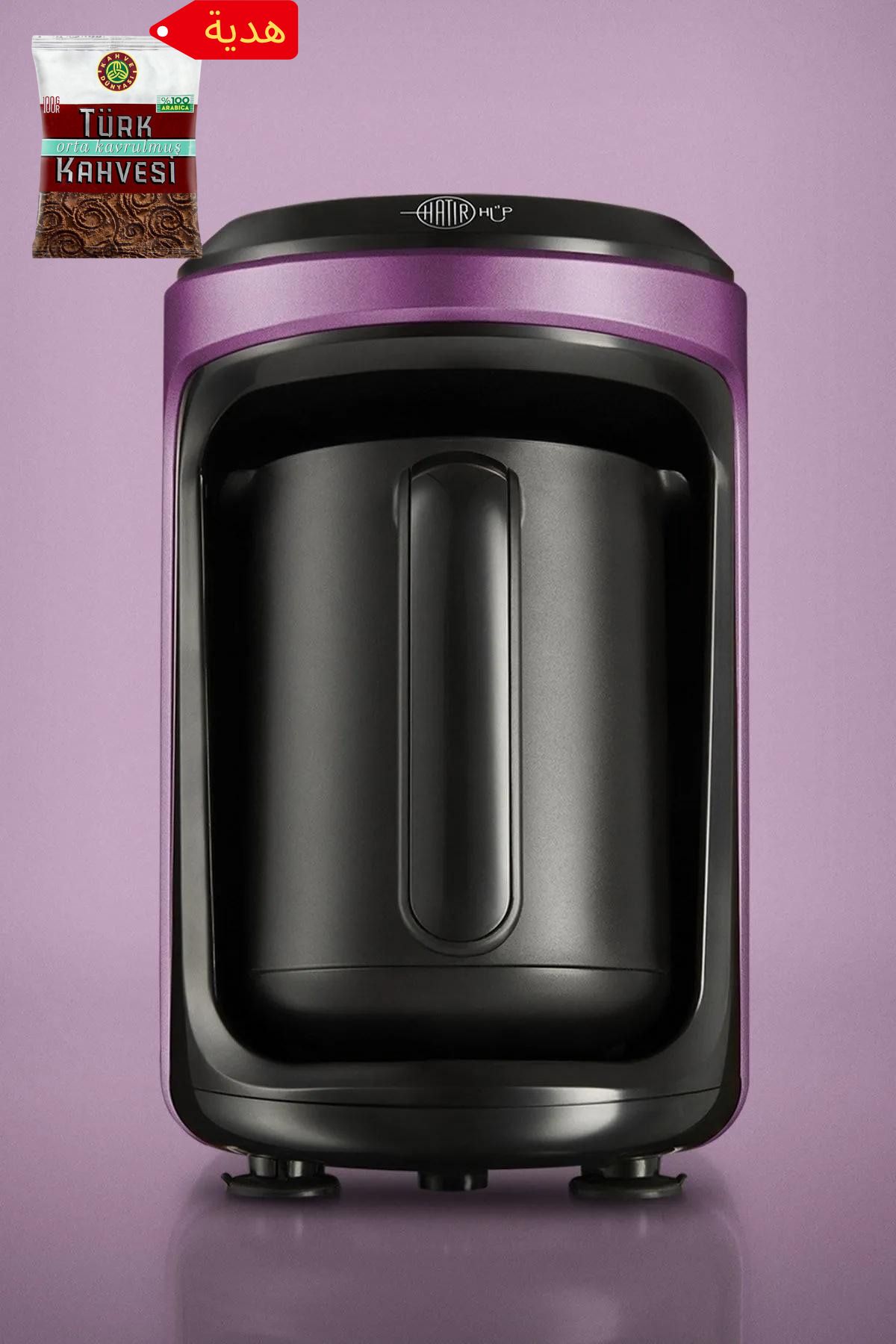 Karaca Hatır Hüp Türk Kahve Makinesi Glossy Violet Türk Kahvesi Hediyeli