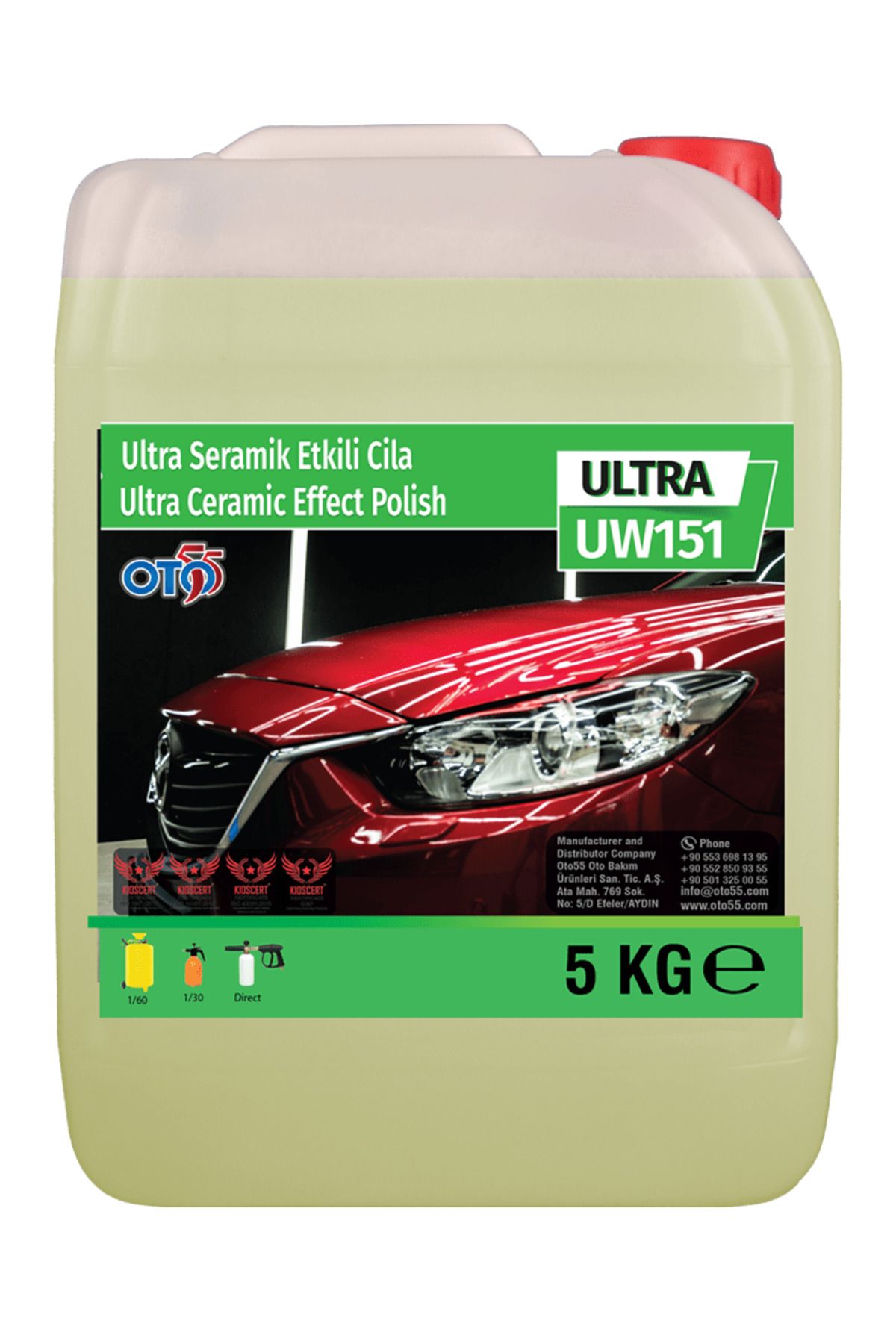 OTO55 Seramik Etkili Cila () 5000 ml