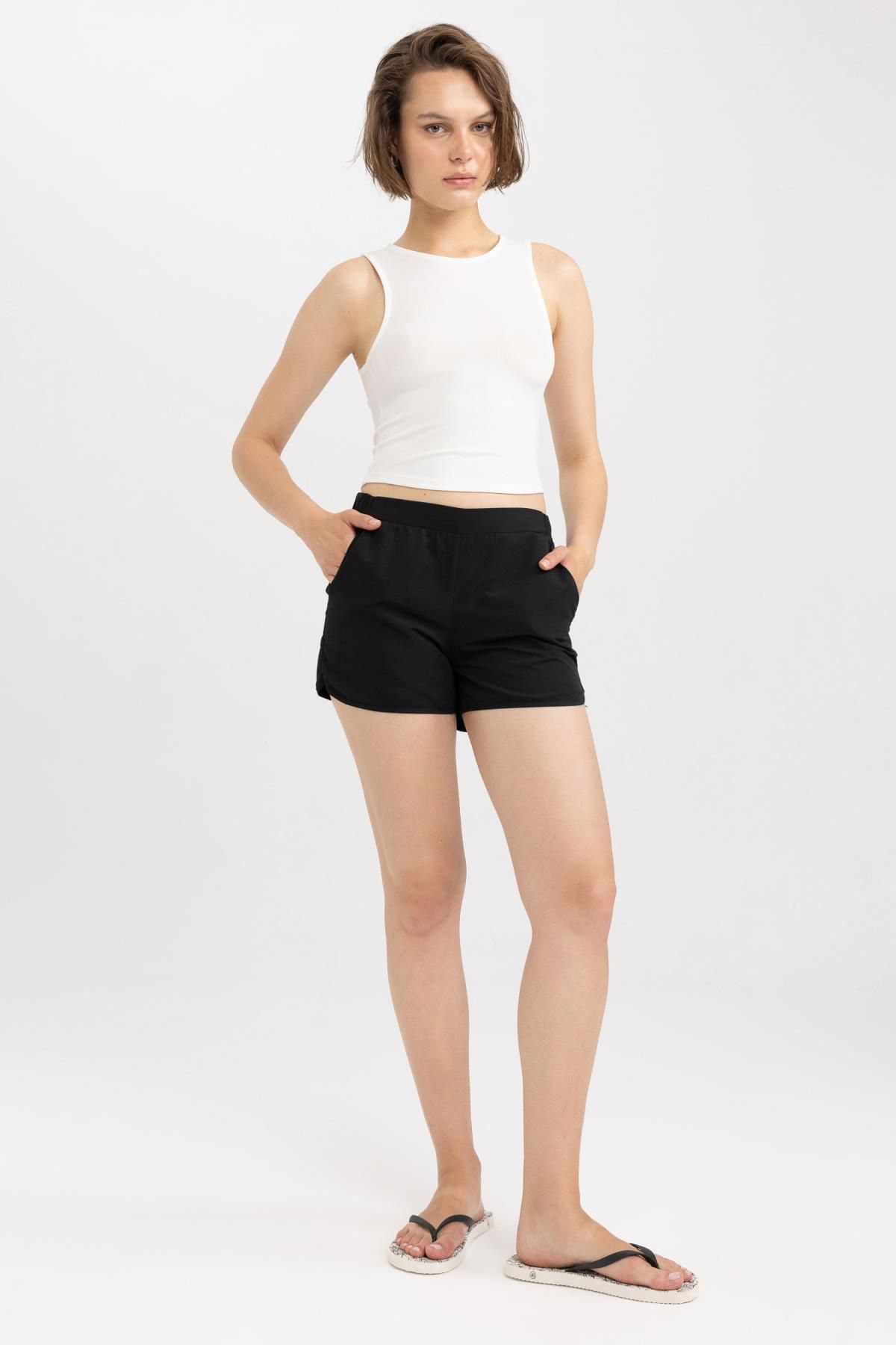 Defacto -fall In Love Regular Fit Deniz Şortu T5639az23sm