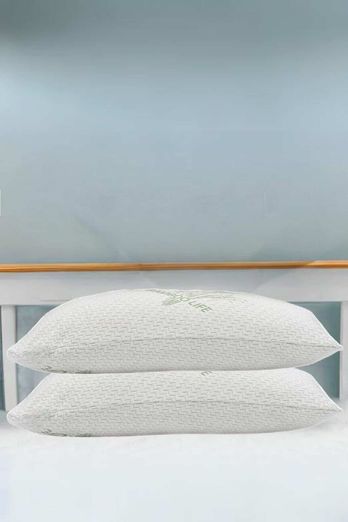 Viselia Visco Yastık Bambu Yastık Terletmeyen Yastık Sert Yastık 2 Adet 50x70