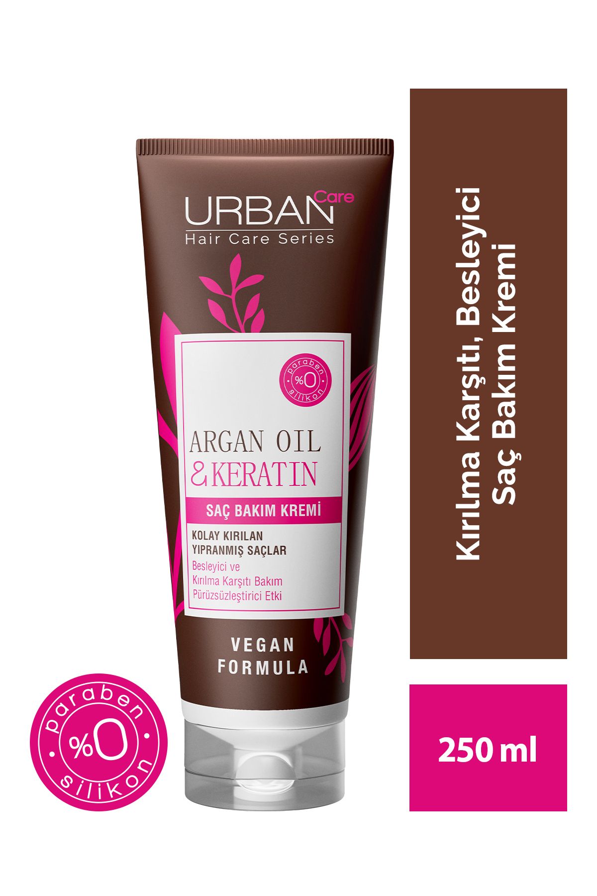 Urban Care Argan Yağı&keratin Kolay Kırılan Yıpranmış Saçlara Özel Saç Bakım Kremi-vegan-250ml