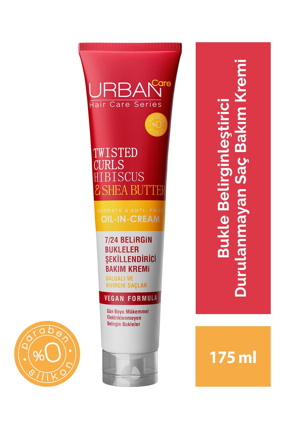Urban Care Hibiscus&shea Butter Kıvırcık Ve Dalgalı Saçlara Özel Şekillendirici Bakım Kremi-175 ml