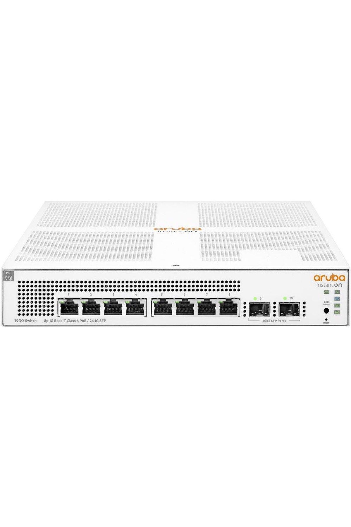 HP E Instant On Jl681a 8 Port Gıgabıt 4 Port Poe + 2xsfp Uplınk Yonetılebılır 124w Poe Swıtch