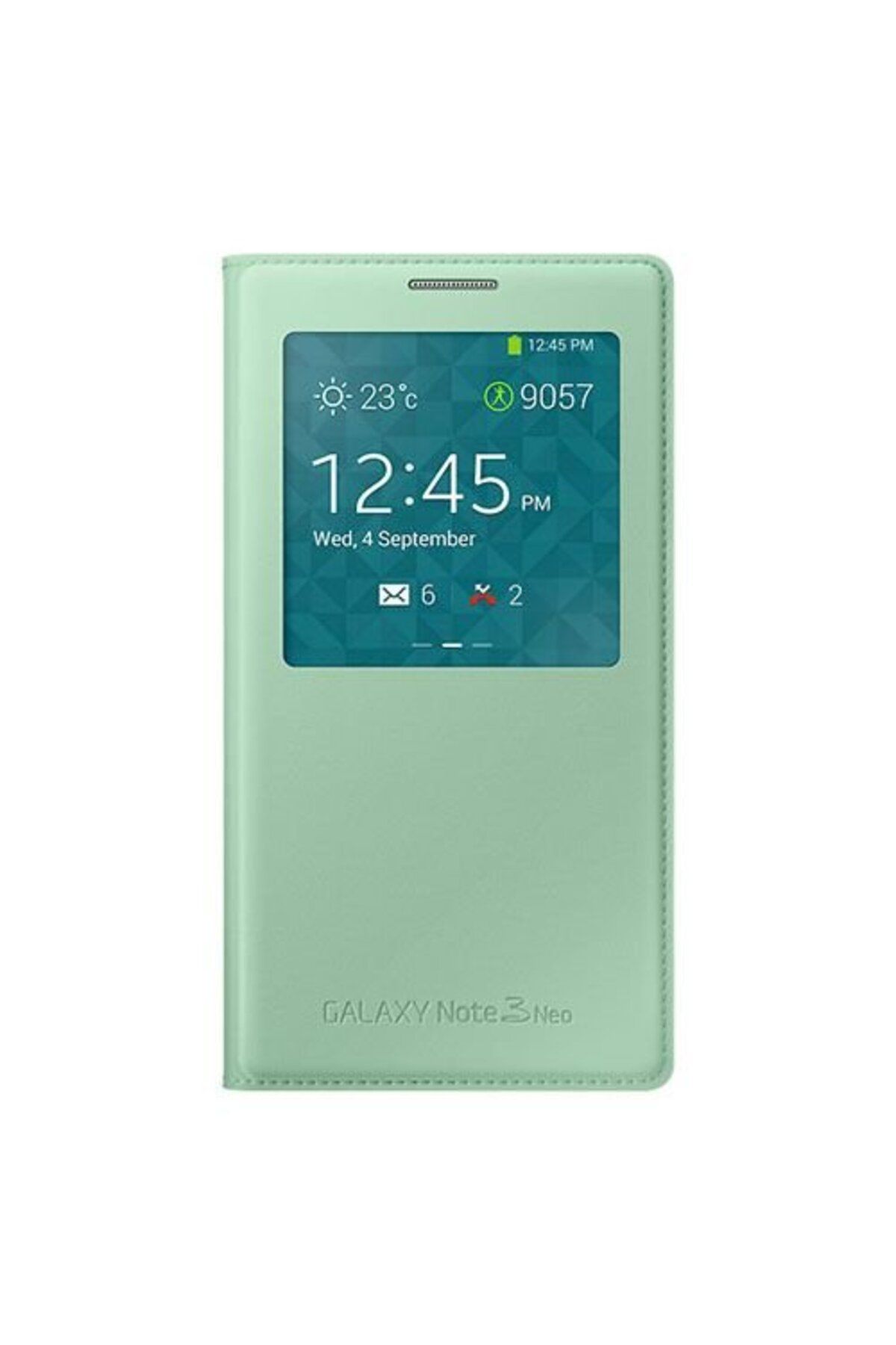 Samsung Galaxy Note 3 Neo N7500 S View Cover Kılıf Yeşil Ef-cn750bmegww