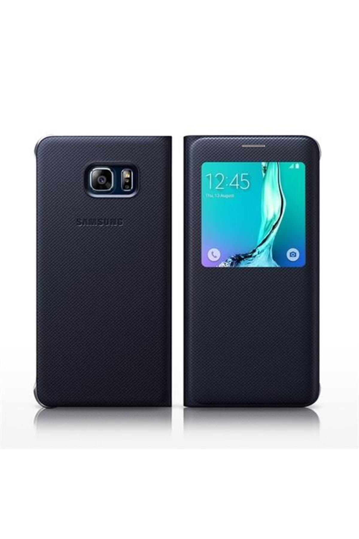 Samsung Galaxy S6 Edge Plus Kılıf S View Cover Ef-cg928pbegtr Lacivert