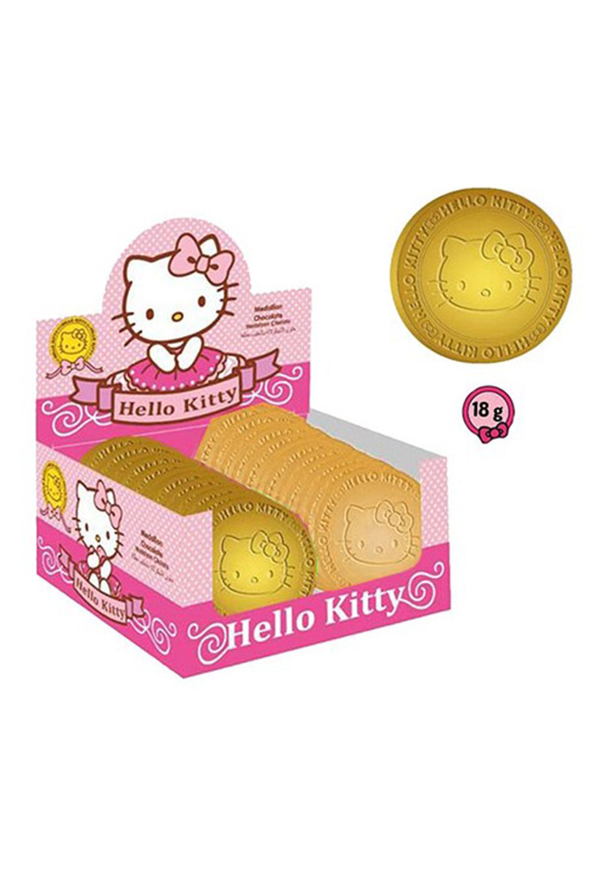 Hello Kitty Lisanslı Hello Kitty Madalyon Çikolata 18GR 24 Adet