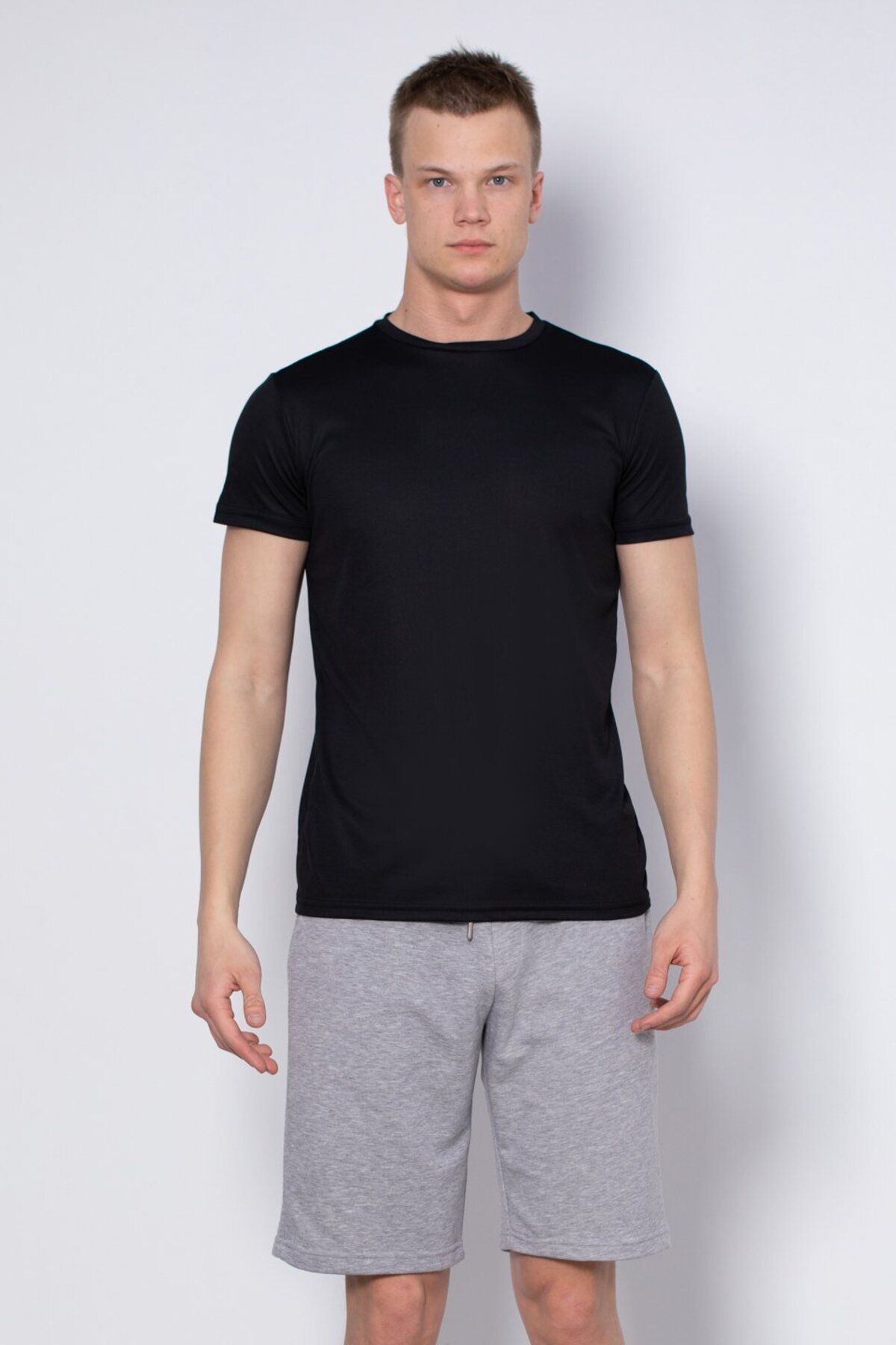 BARRELS AND OIL Tony Basic Sporcu T-Shirt - Siyah