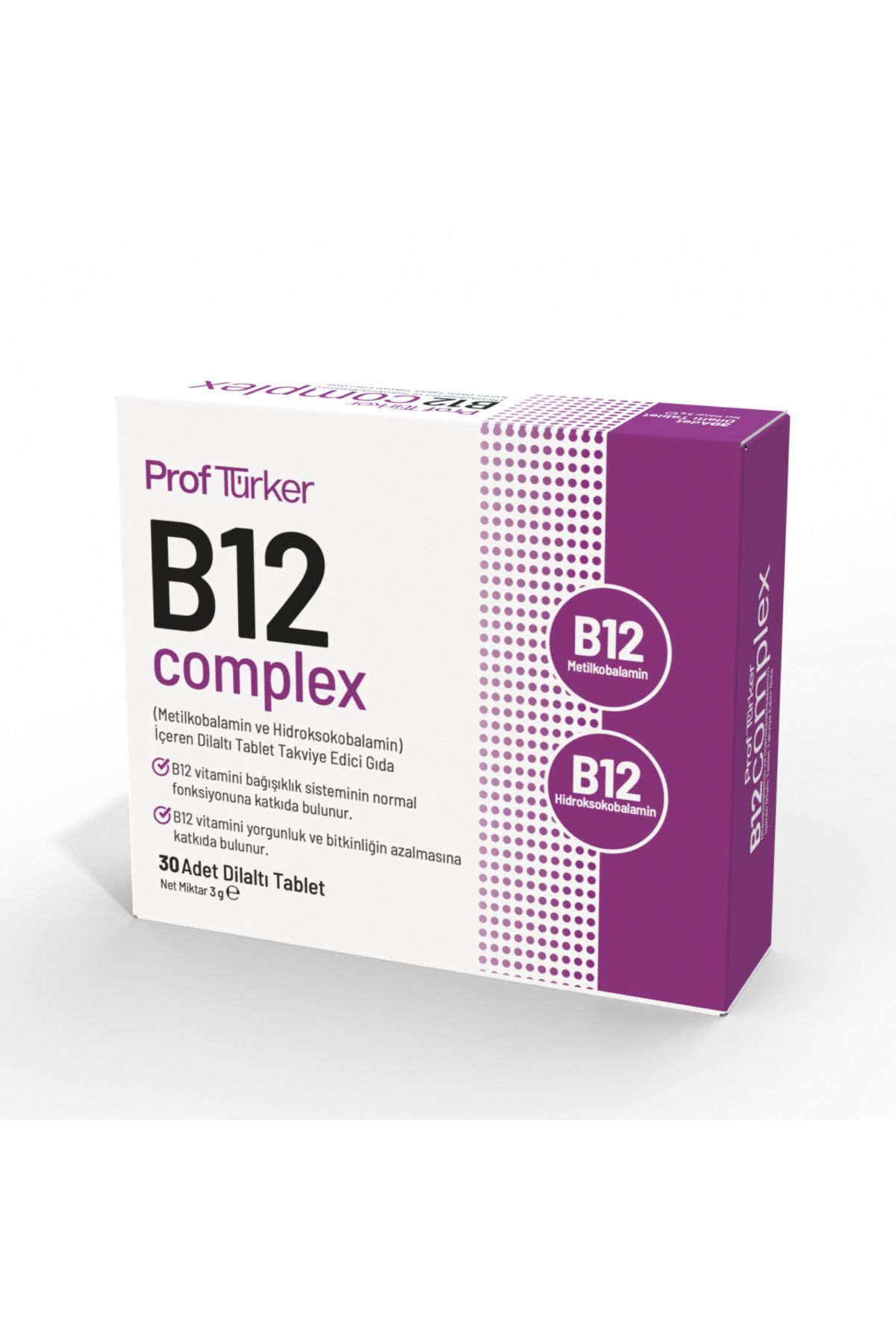 ProfTürker B12 Complex Dilaltı Tablet