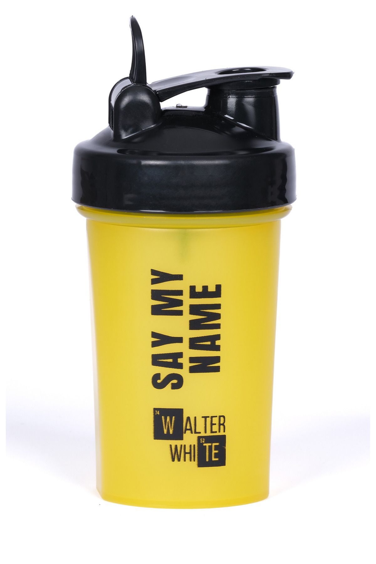 Walter White Protein Shaker,Karıştırıcı Shaker,Sporcu Shaker,Antreman Shaker 550 ML Sarı