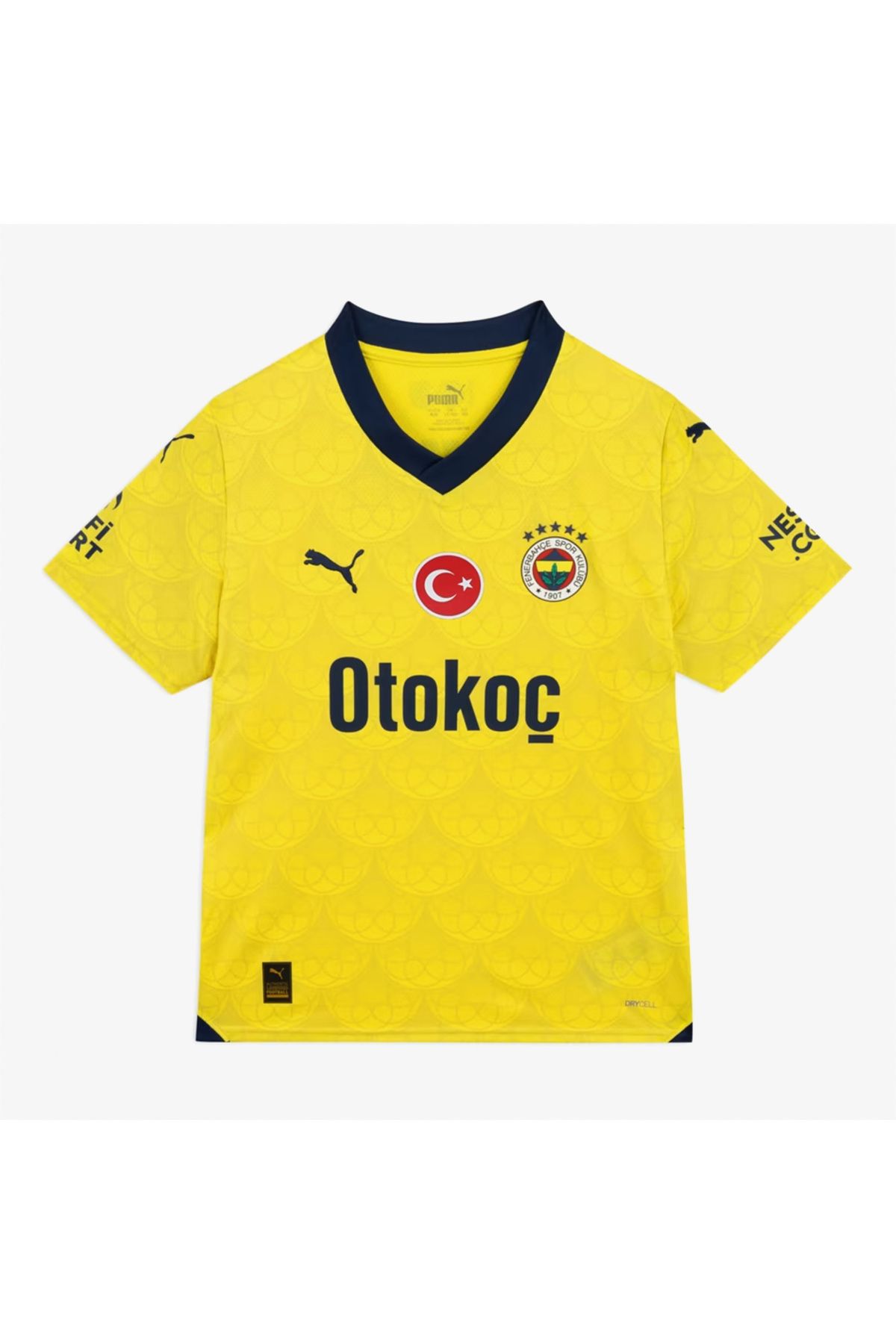 Puma Fenerbahçe Sk 2023-24 Çocuk Sarı Deplasman Futbol Forması