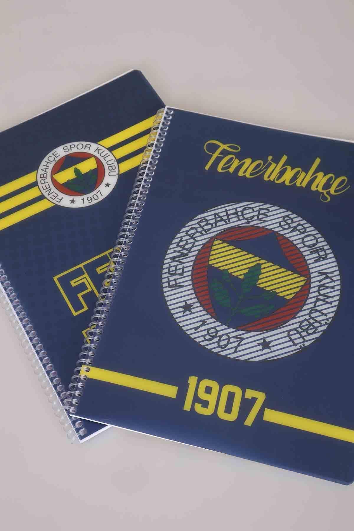 Fenerbahçe LİSANSLI FENERBAHÇE SPIRALLI ÇİZGİLİ A4 PP KAPAK 80 YAPRAK DEFTER