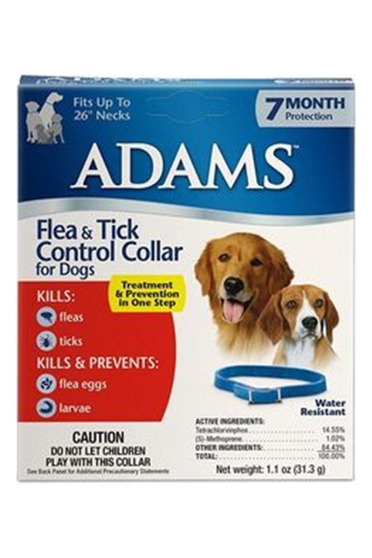 Adams Köpek Pire Tasması Sinek Bit Pire Büyük Küçük Irk 7 Ay Etkili Dog Flea Tick Collar