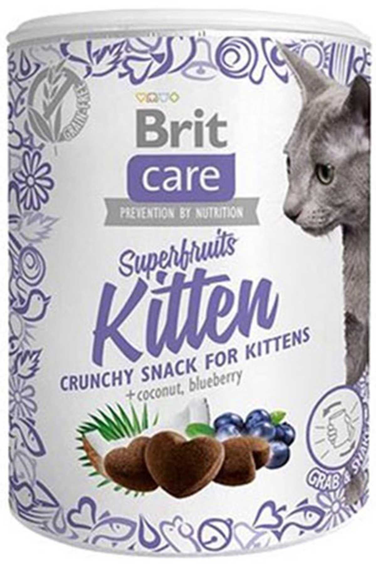 Brit Care Snack SuperFruits Doğal Yavru Kedi Ödül Maması protein mineral destek maması 100gr
