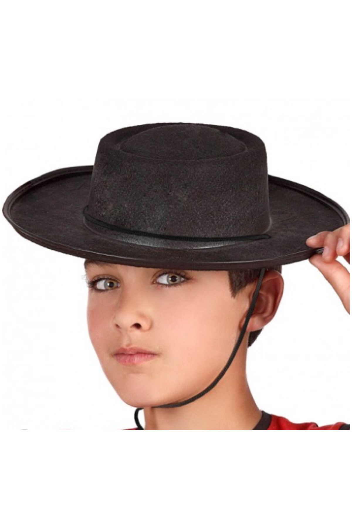 Elonigo Siyah Renk Keçe Flamenko Şapkası Çocuk Boy (4330)