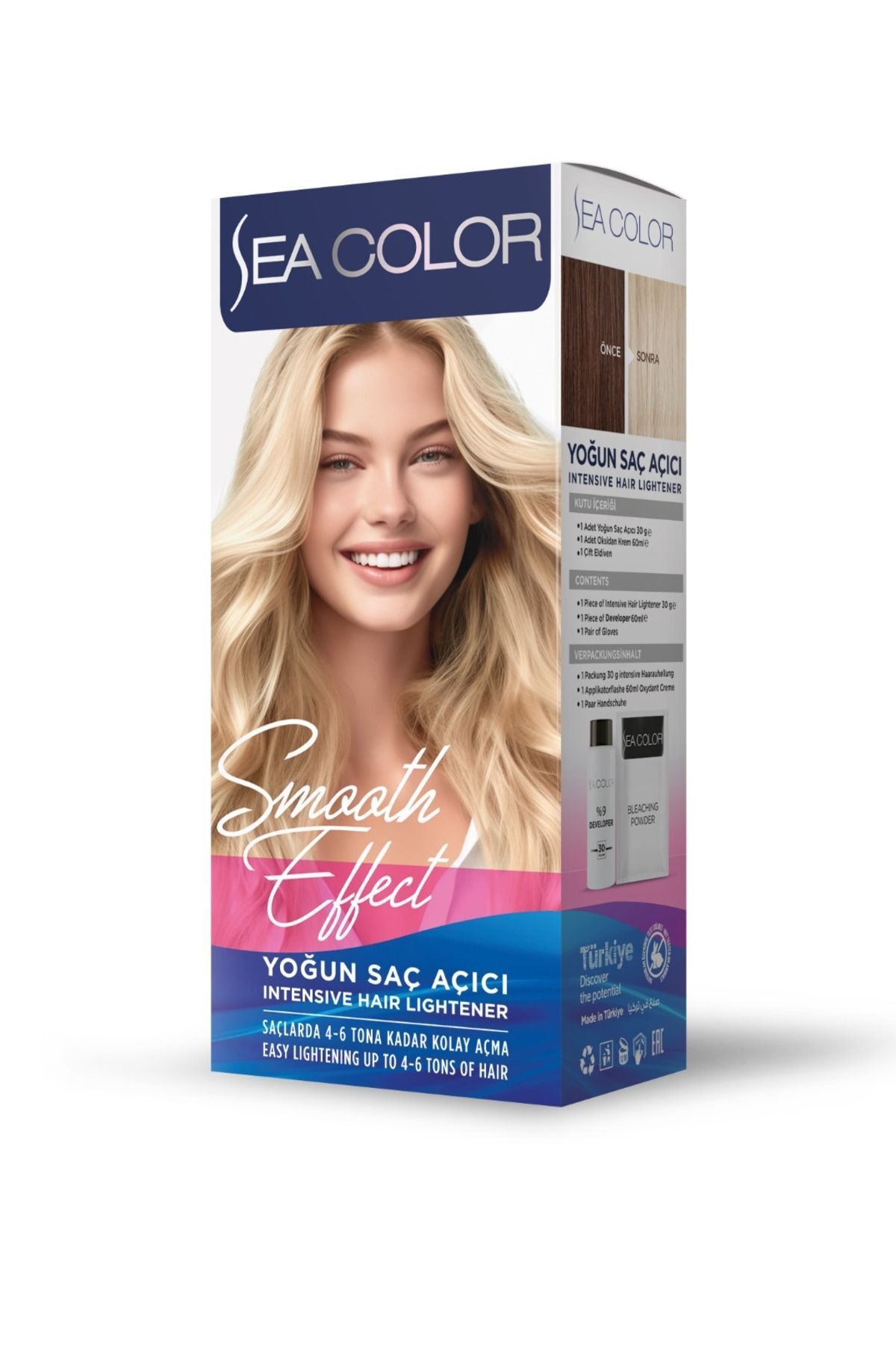 Sea Color Smooth Effect Yoğun Saç Açıcı Ve Oksidan