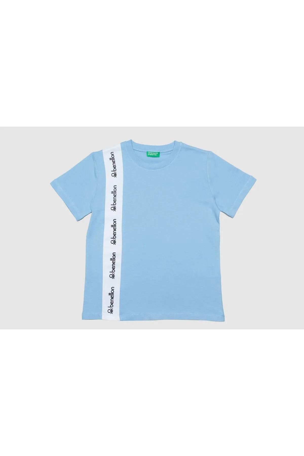 Benetton KOPYA - Erkek Çocuk Tshirt Bnt-b20529 Mavi