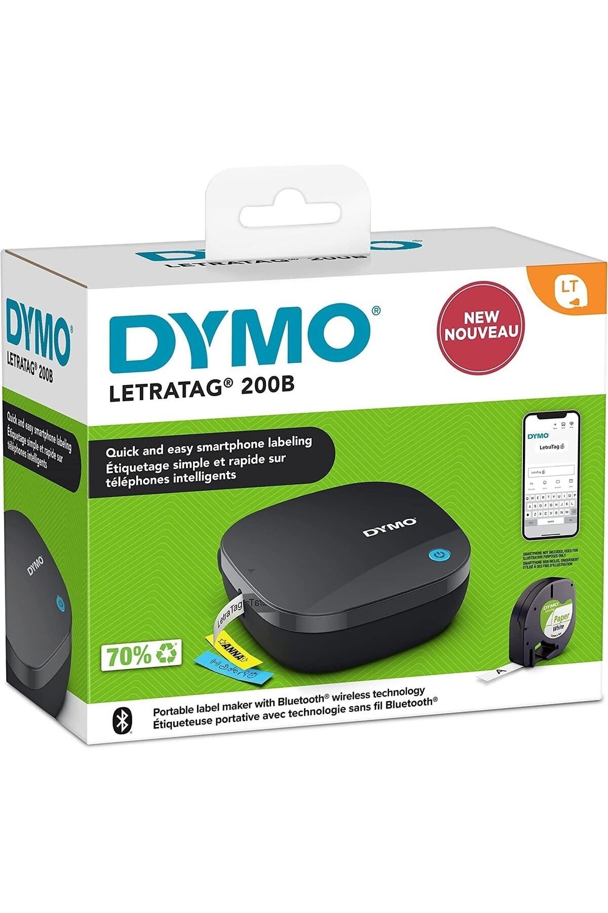 Dymo Letratag 200b Bluetooth Etiketleme Makinesi - 12 Mm. Letratag Şeritlerle Uyumlu 2172855