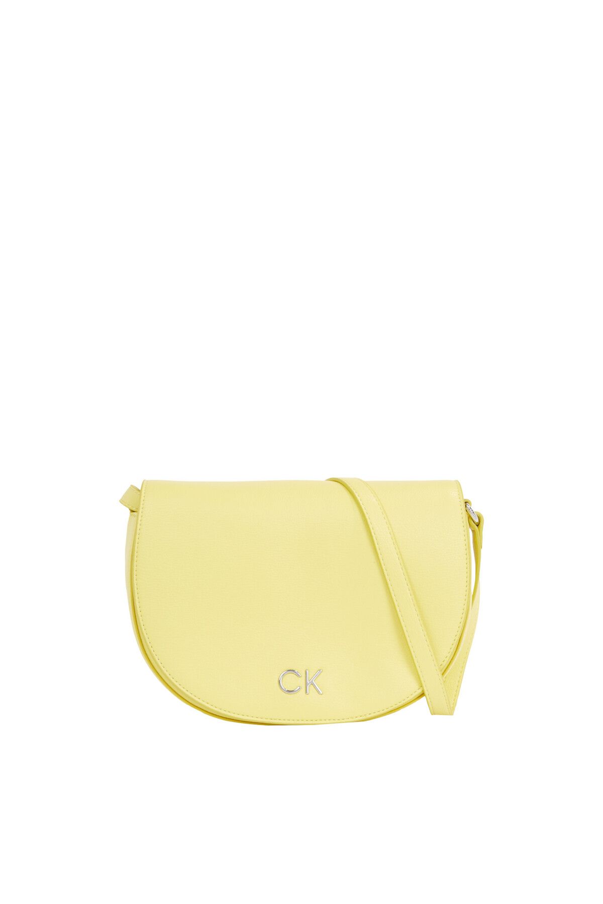 Calvin Klein Kadın Marka Logolu Çoklu Kart Bölmeli Suni Deri Sarı Omuz Çantası K60K611679-LAF