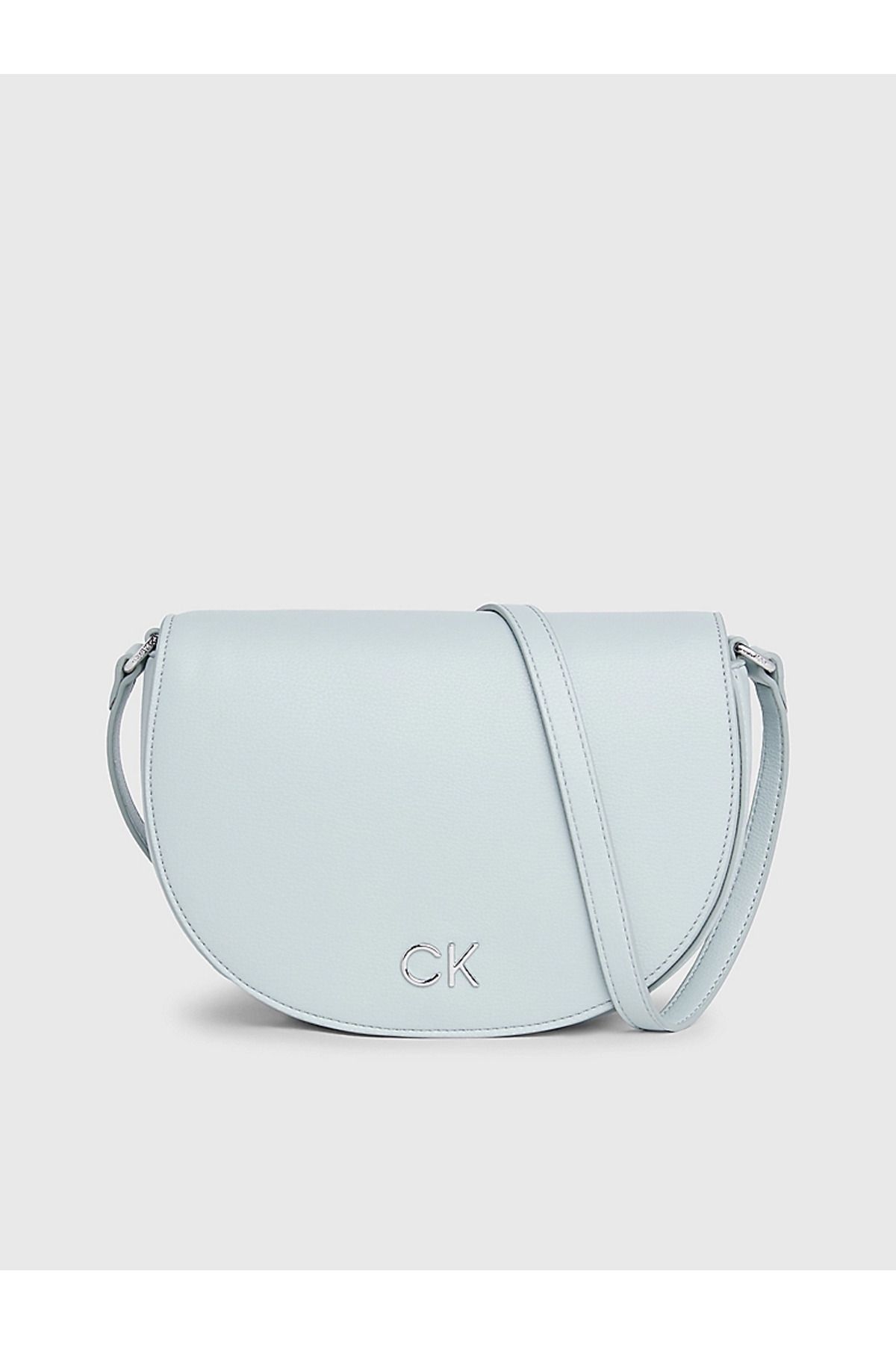 Calvin Klein Kadın Marka Logolu Çoklu Kart Bölmeli Suni Deri Mavi Omuz Çantası K60K611679-PEB