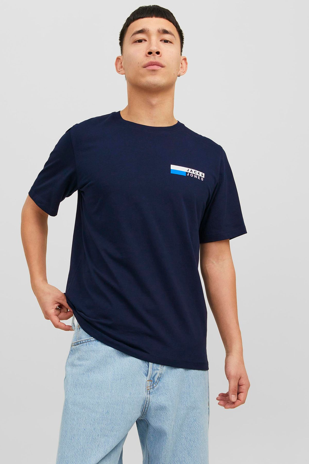Jack & Jones Essentials Pamuklu Slim Fit Bisiklet Yaka T Shirt Erkek T SHİRT 12233999