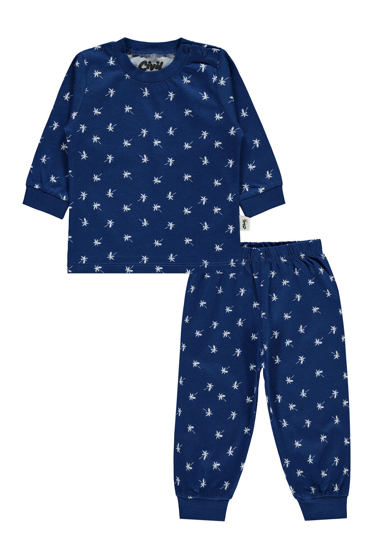 Civil Baby Erkek Bebek Pijama Takımı 6-18 Ay Lacivert