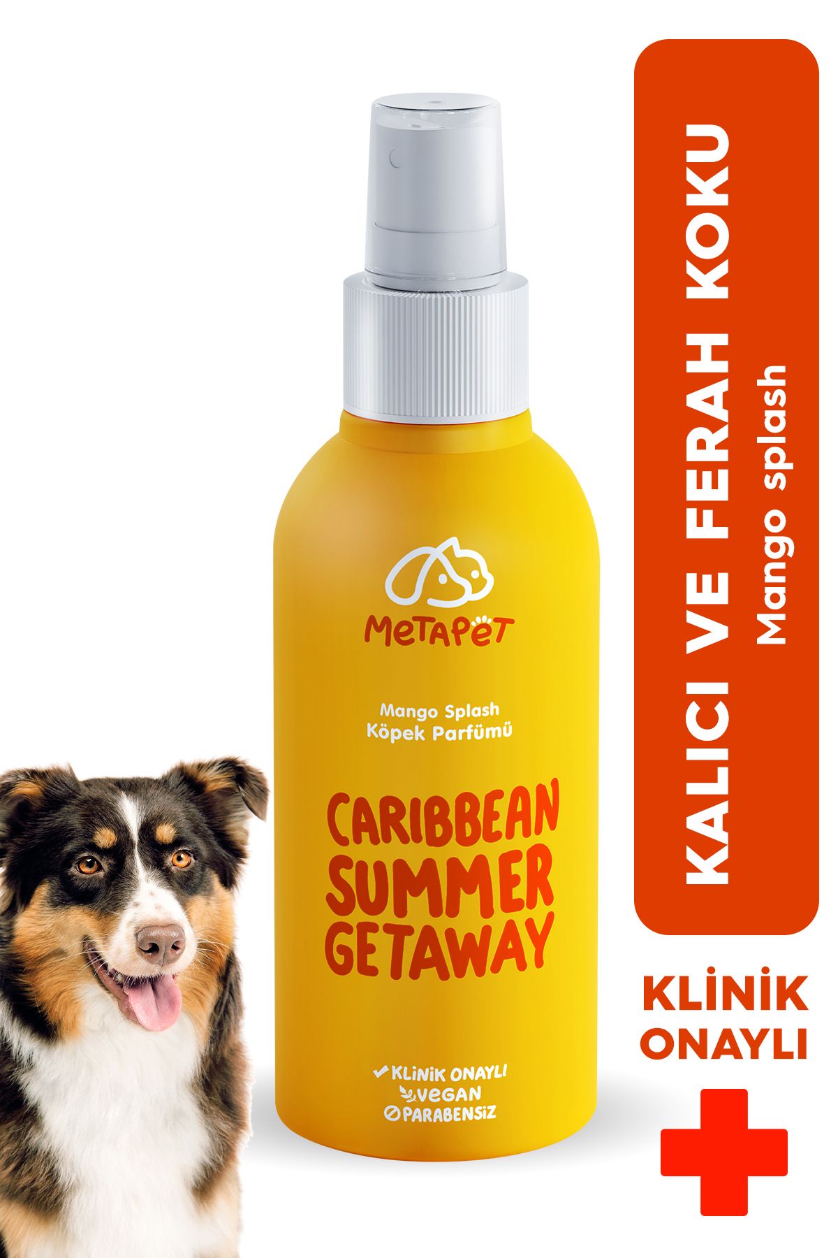 Metapet Doğal Köpek Parfümü Mango Ferahlığı, Organik Koku Giderici Sprey, Evcil Hayvanlar Kokusu Için 150 ml
