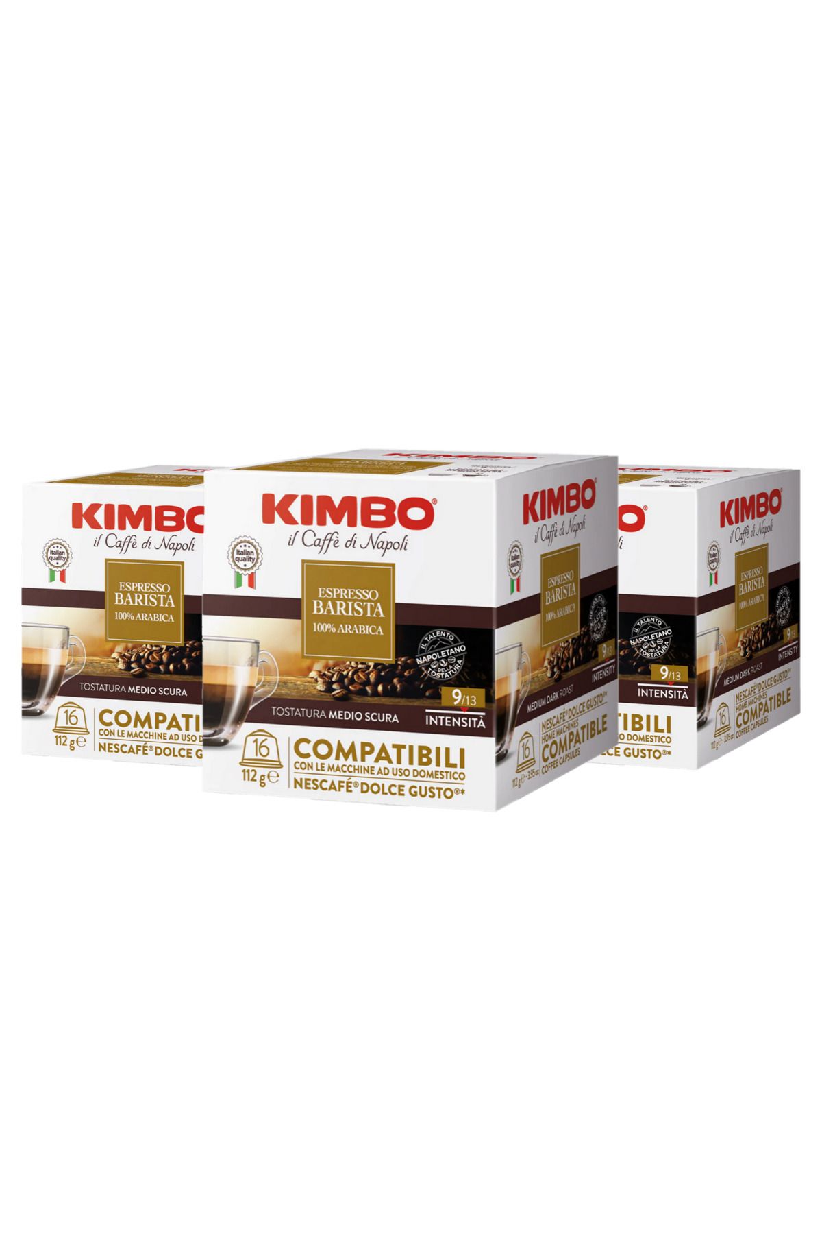 Kimbo Armonia Dolce Gusto Uyumlu Kapsül Kahve (16'lı Kutuda) (3'lü Set)