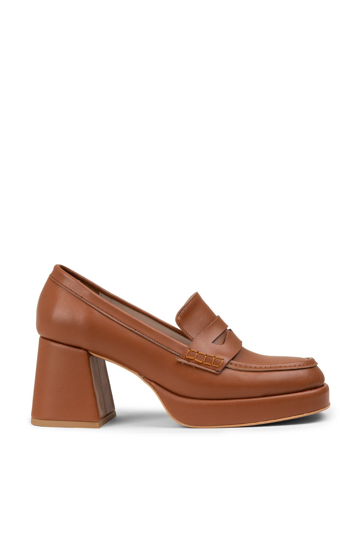 Deery Taba Rengi Topuklu Kadın Ayakkabı