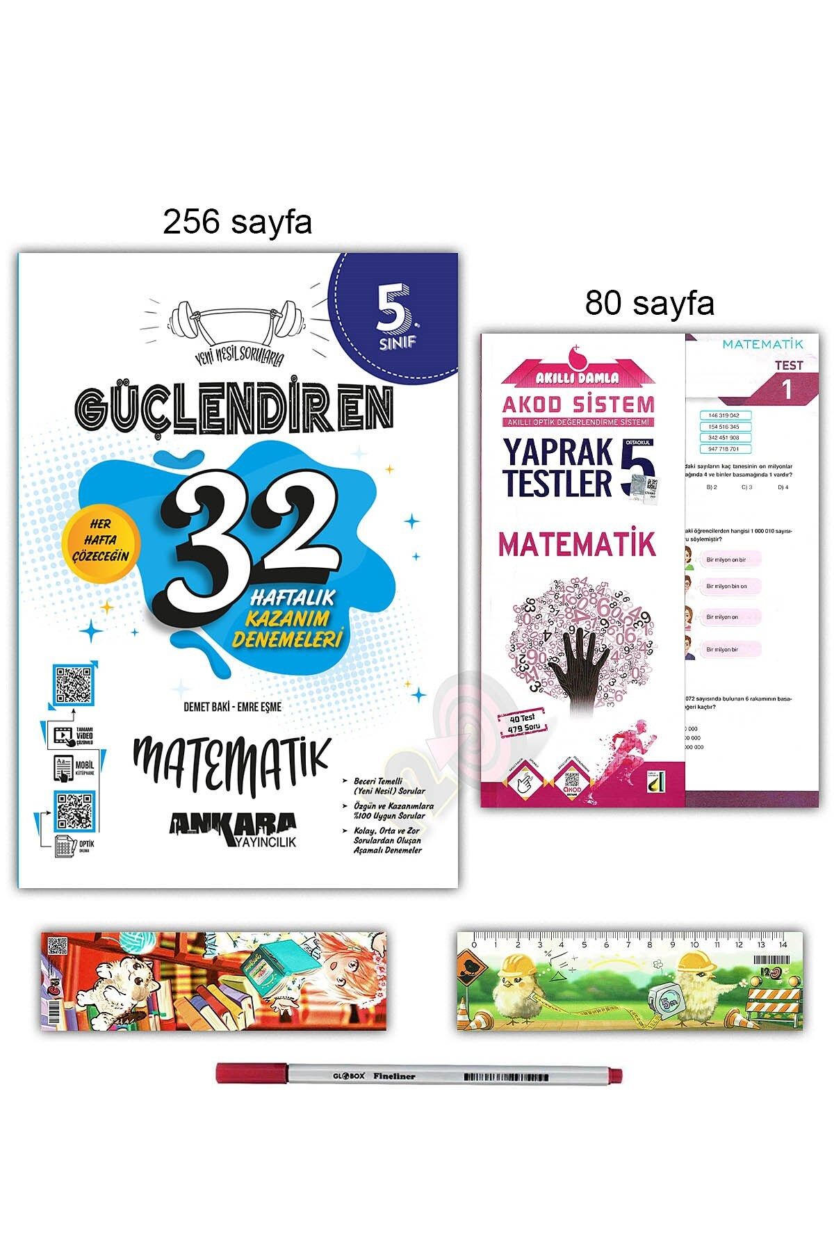 Ankara Yayıncılık 5. Sınıf Güçlendiren 32 Haftalık Matematik Kazanım Denemeleri Yaprak Test