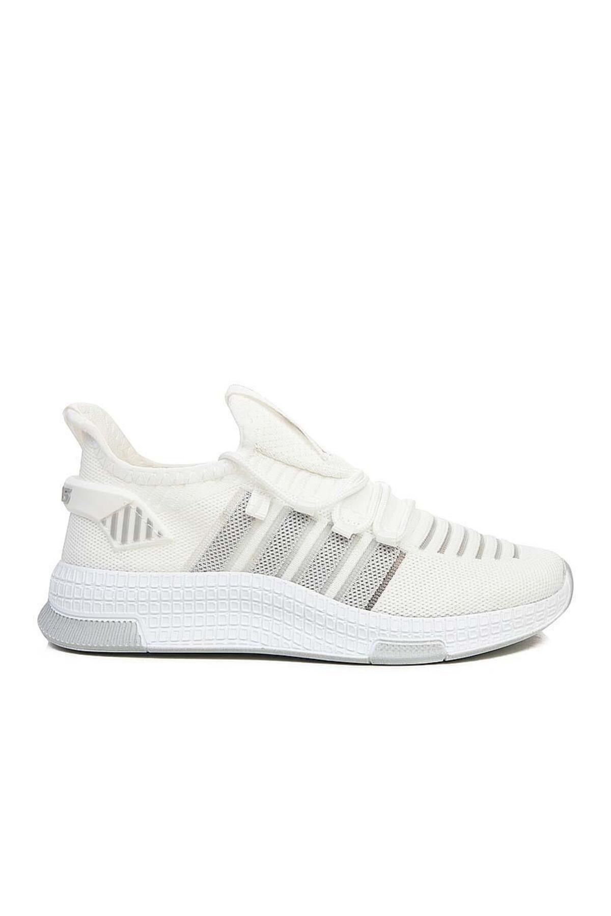MELAMS Beyaz Renk Hafif Rahat Unisex Yürüyüş Ayakkabısı