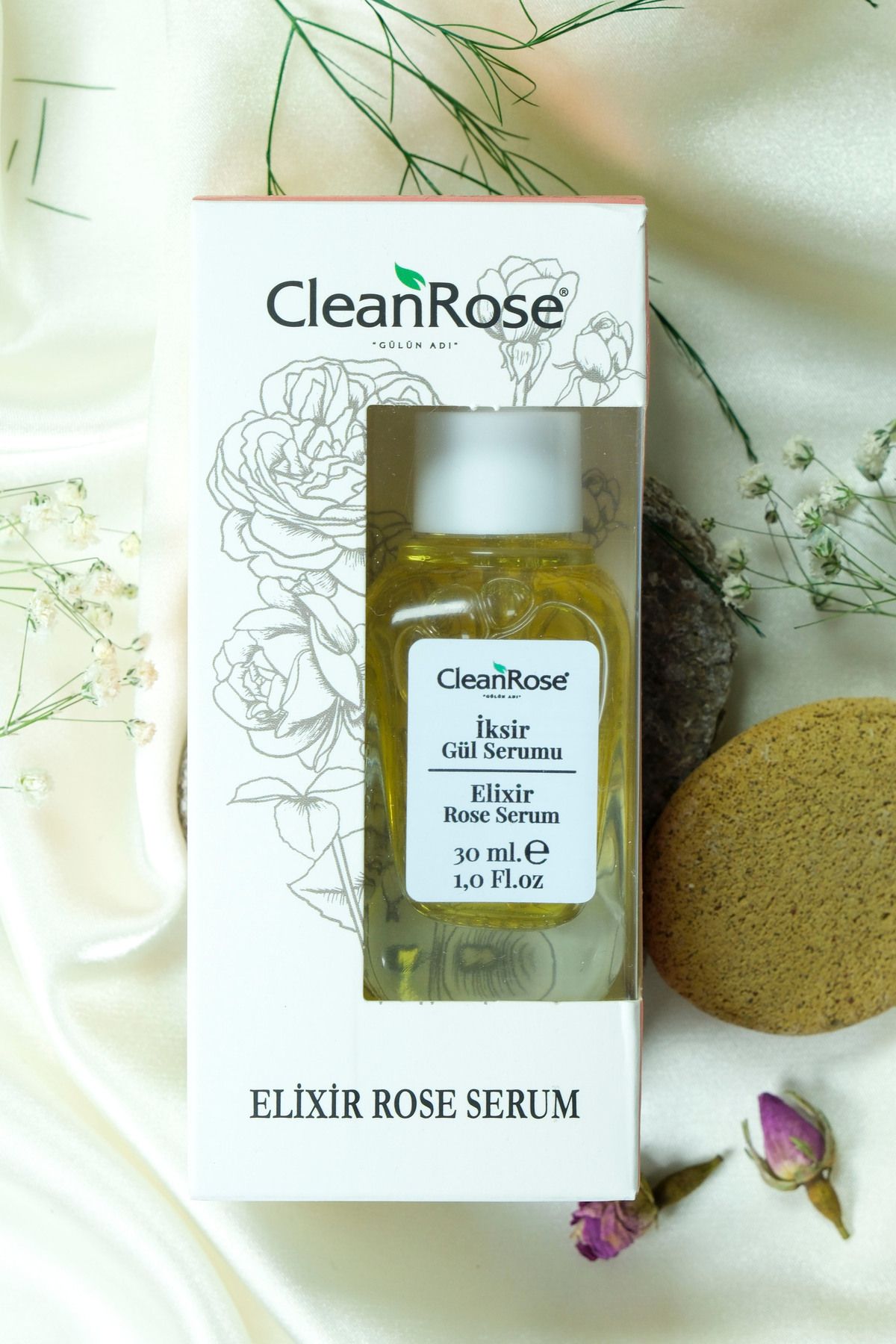 Clean Rose Elixir Gül Serumu (Hyalüronik Asit) 30ml