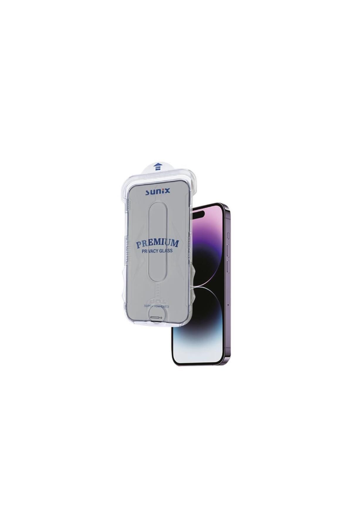 Sunix Iphone 12 / 12 Pro Ile Uyumlu Kolay Uygulama Aparatlı Premium Hayalet Ekran Koruyucu Cam